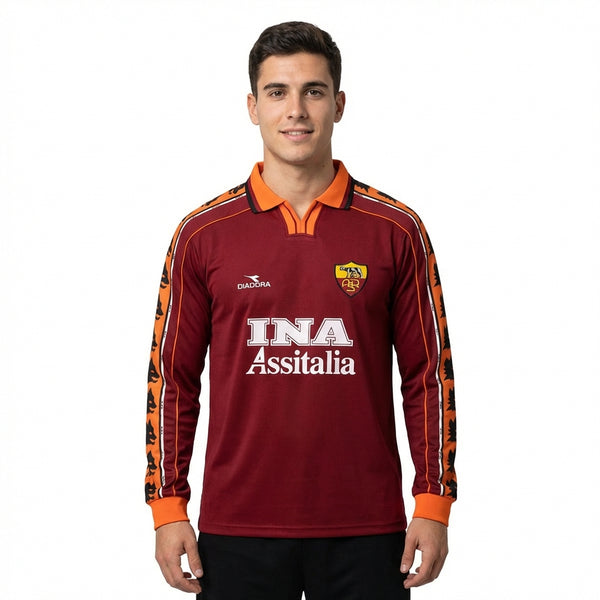 AS Roma Principal 98/99 - Manga Larga
